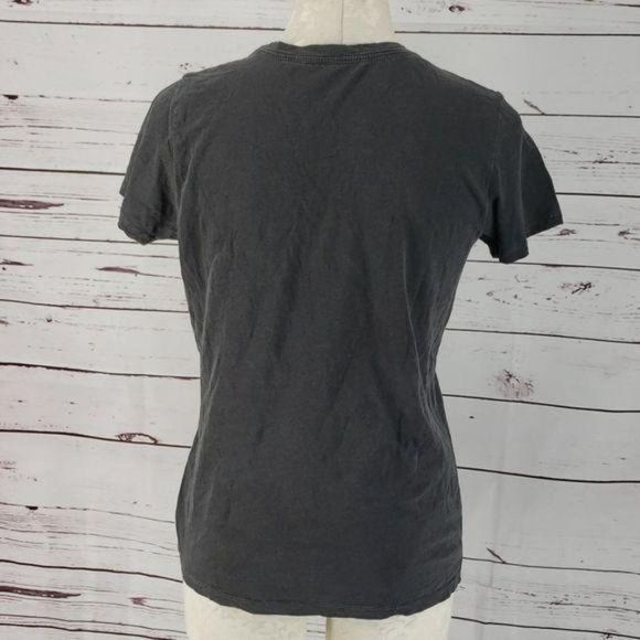Lucky Brand Jeans Charcoal Gray Short Sleeve Tee shIrt - Picture 4 of 6